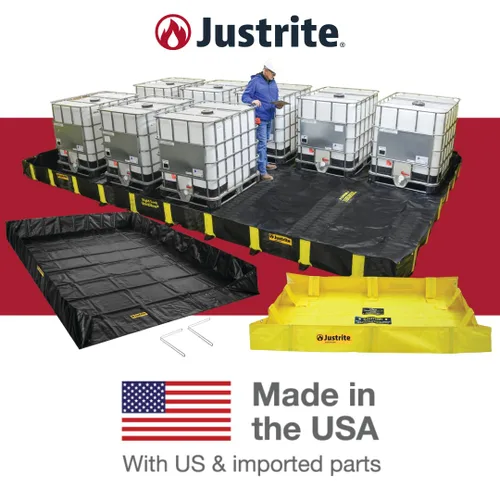 Vista 8 de Justrite Rigid-Lock QuickBerm®, 4' x 6' x 12