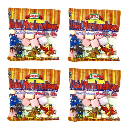 Vista 15 de Ziyad Malvaviscos grandes gourmet Halal, sin cerdo, sin huevos, sin lácteos, sin gluten, ¡perfectos para vacaciones y S'mores! 8.8 onzas