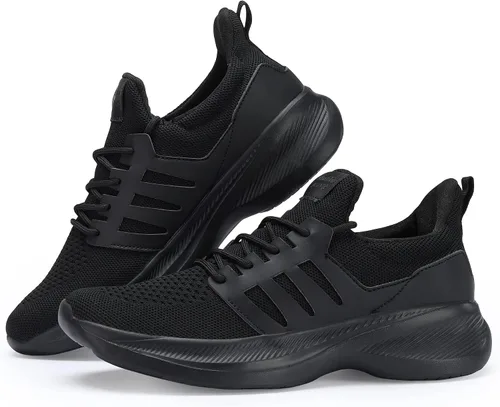 Vista 3 de Casbeam Zapatos de correr para hombre, cómodos, ligeros, transpirables, para caminar, con cordones, de malla, para entrenamiento, zapatos deportivos