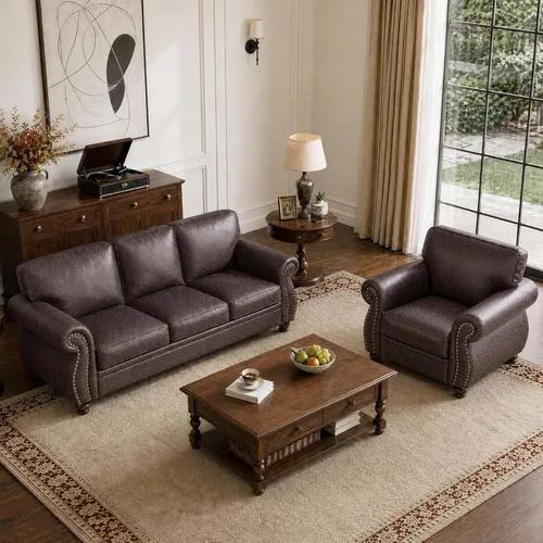 Vista 30 de Couchus Silla decorativa Mid-Century de 42 pulgadas de ancho, sofá