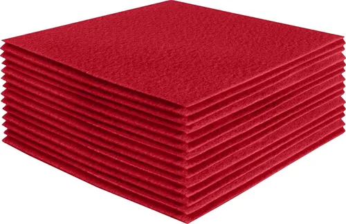 Vista 120 de FabricLA Hojas de fieltro acrílico para manualidades, cuadrados de fieltro precortados suaves de 4 x 4 pulgadas (3.9 in x 3.9 in), utiliza hojas