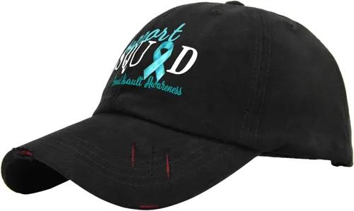 Vista 3 de Womens Ball Cap Sexual Assault Awareness Cancer Fitted Golf Hat for Women Hiking Cap Quick Dry Visor Hat
