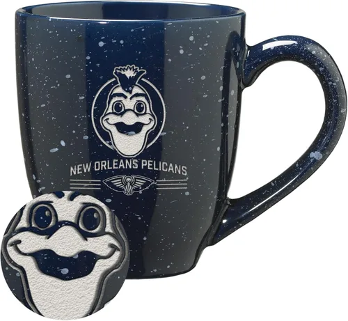 Vista 69 de Rico Industries NBA 16 oz Team Color Laser Engraved Speckled Ceramic Coffee Mug 3-Color del