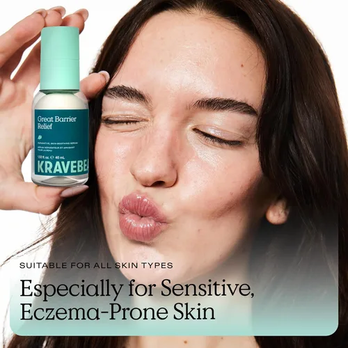 Vista 9 de KraveBeauty Great Barrier Relief Serum - Suero reparador de barrera inspirado en Corea, aceite de tamanu, alivia el enrojecimiento e hidrata, vegano