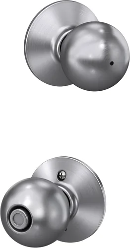 Vista 10 de SCHLAGE F10ORB609 Pomo de paso de órbita, latón antiguo