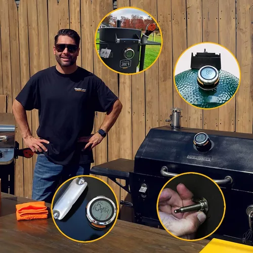 Vista 3 de ProTemp S1 Termómetro inteligente patentado para parrillas con Hub, Wi-Fi y Bluetooth para Weber, Big Green Egg, parrillas para ahumar, offset