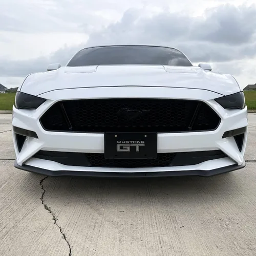 Vista 6 de SlickMod Vinilo precortado tintado en humo para faro delantero y antiniebla de Ford Mustang 2018-2021