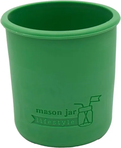 Vista 12 de Mason Jar Lifestyle Fundas de silicona de media pinta de boca regular de 8 onzas para proteger la pelota, Kerr, tarros de conservas acolchados