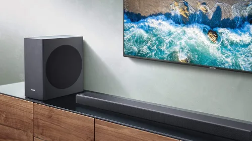 Vista 3 de Samsung Barra de sonido HW-R60C de 3.1 canales con subwoofer inalámbrico
