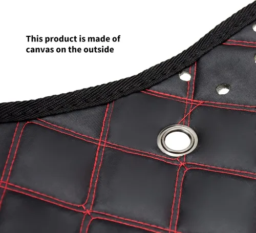 Vista 5 de Forros Elásticos para Alforjas Insertos Compatibles con Harley Extended Bag Touring Electra Street Glide Road King 1993-2013 (Hilo Rojo) Hard