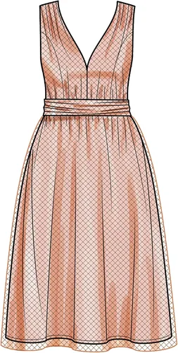 Vista 9 de Simplicity Kit de patrón de costura para vestido de Misses', código S9476, tamaños 26W-28W-30W-32W, multicolor