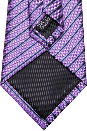 Vista 325 de Barry.Wang Juego de corbatas para hombre, corbata de seda a rayas, tejido a cuadros, gemelos formales, negocios, boda