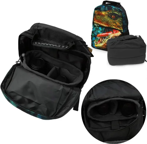 Vista 7 de Bolso a prueba de golpes Koolertron para cámaras DSLR o SLR. Separadores acolchados para personalizar el bolso.