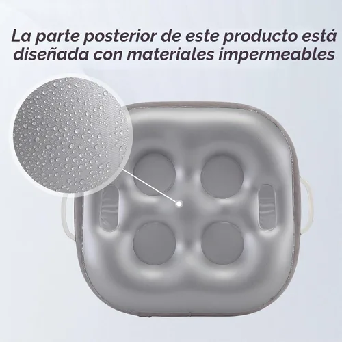 Vista 3 de Inflatable Floating Drink Holder for Pool Party Beach hot tub Gris