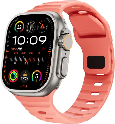 Vista 22 de Correas de silicona deportivas compatibles con Apple Watch Band de 1.929 in, 1.811 in, 1.772 in, 1.732 in, 1.654 in, 1.614 in, 1.575 in, 1.496 in