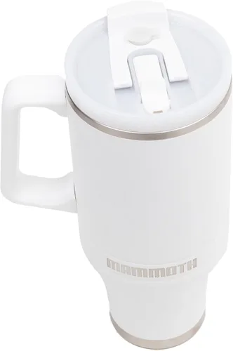 Vista 3 de Mammoth Coolers Ascent - Vaso aislado de 40 onzas, color blanco