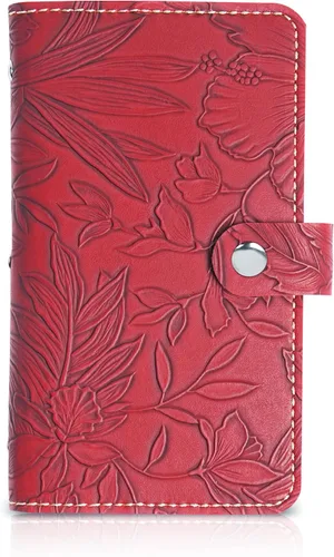 Vista 40 de lizimandu Libro Tarjetero para Tarjetas de Visita, Estuche Libro de Tarjetas de Visita de Cuero PU, Carpeta Organizadora para Tarjetas