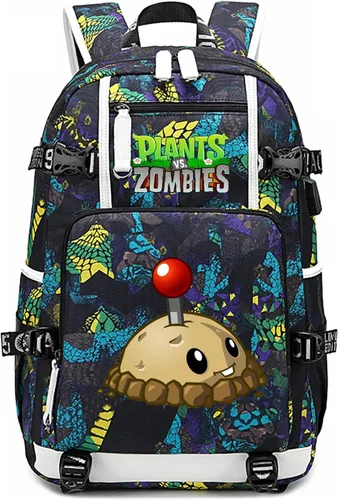 Vista 20 de ISaikoy Plants vs. Zombies Mochila Bolsa para Portátil Color Azul 1