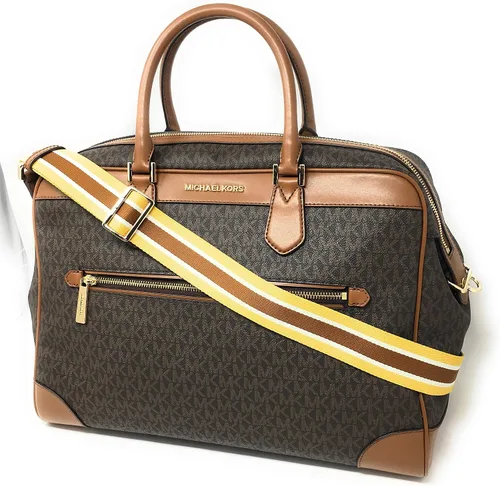 Vista 2 de Michael Kors Signature - Bolsa de viaje de PVC color marrón