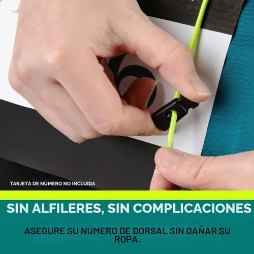 Vista 5 de VeloChampion - Cinturón para correr de triatlón con número de carrera, talla XS, 1 paquete