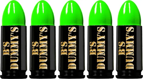 Vista 4 de B's Dry Fire Snap Caps - A.K.A. B's Dummy's - Black Ox - Gorras de entrenamiento Luger de 0.354 in (paquete de 5)
