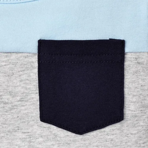 Vista 64 de Ropa de otoño e invierno para bebé, trajes de niño pequeño, sudadera de manga larga, sudadera de retazos y pantalones, 2 piezas, 12 meses a 5 años