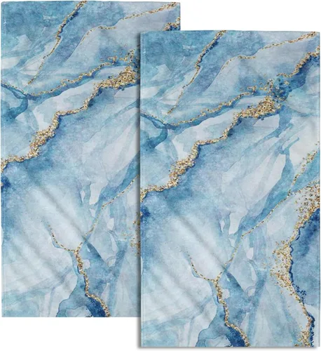 Vista 24 de Giwawa Toallas de mano en blanco y negro – Juego de 2 toallas de baño decorativas para baño, cocina, gimnasio, 14 x 28 pulgadas