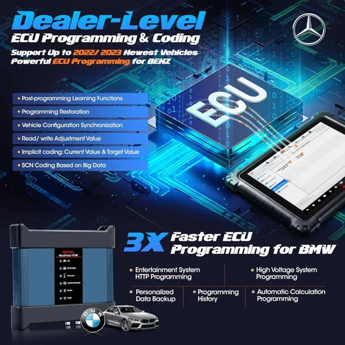 Vista 5 de Autel MaxiSys Ultra Escáner, Top Inteligente con Topología 2.0 y 5IN1 VCMI, Motor TruSpeed, codificación de programación J2534, mejora de MS919
