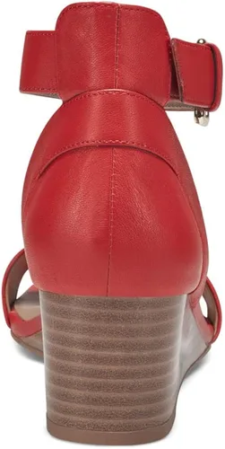 Vista 8 de Aerosoles Sandalias de cuña para mujer, rojo (Red Leather)