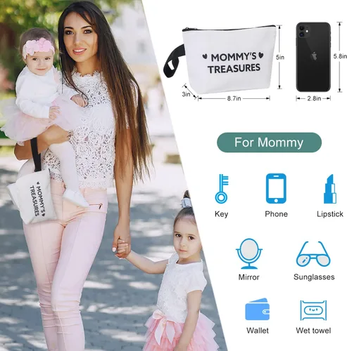 Vista 5 de Extrogif MAMA - Bolsa de mano para el día de la madre, regalos para la nueva mamá, mujeres embarazadas, bolsa de hospital esenciales para el parto