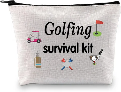 Vista 8 de Kit de supervivencia de golf, bolsa de maquillaje, regalo de golf, accesorios de golf, regalo para mamá, golfista, humor