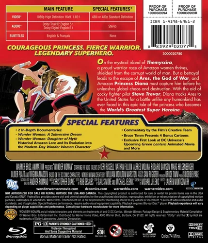 Vista 2 de Wonder Woman 2009 Blu-ray