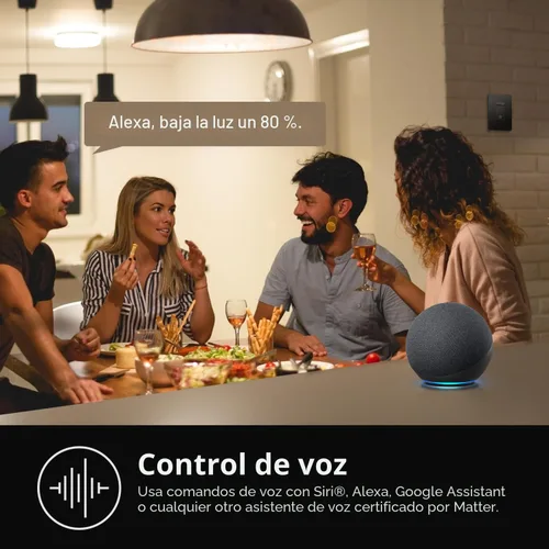 Vista 4 de Kasa Smart Interruptor de atenuación HS220, un solo polo, necesita cable neutro, interruptor de luz Wi-Fi de 2.4 GHz compatible con Alexa y Google