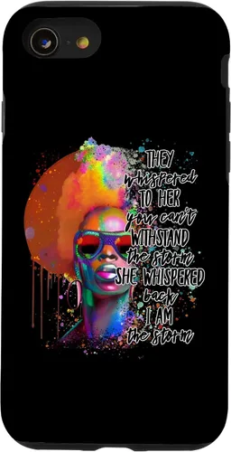 Vista 13 de Funda para iPhone 15 Black History Month I Am The Storm Women Juneteenth
