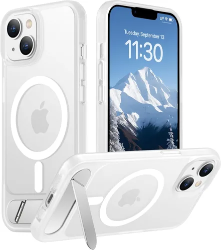 Vista 206 de Funda para iPhone 11 con compatibilidad magnética, [Soporte invisible incorporado][Compatible con MagSafe]