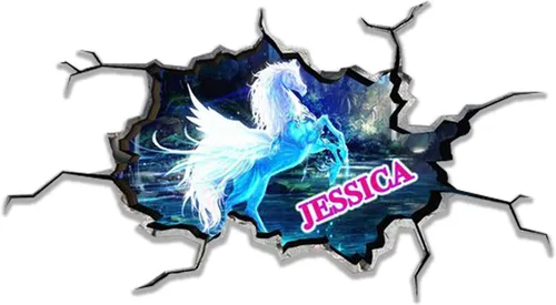 Vista 32 de Calcomanía de pared personalizada con nombre de graffiti 3D, calcomanía decorativa de vinilo artística personalizada, extraíble, despegar y pegar