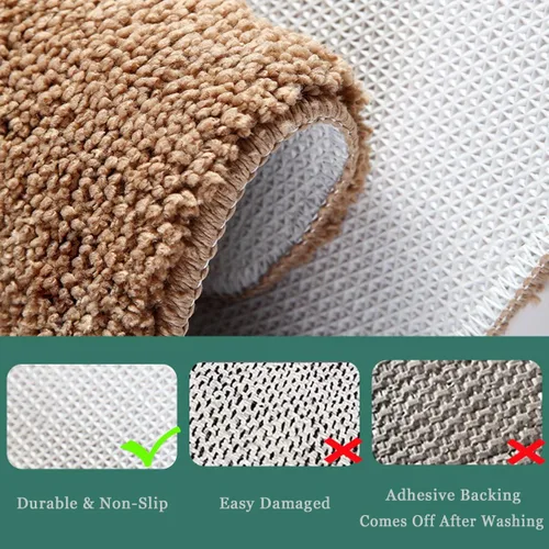 Vista 5 de Alfombra de baño de 16 x 24 pulgadas, microfibra de felpa lanuda absorbente de agua, lavable a máquina, antideslizante y suave, color azul oscuro