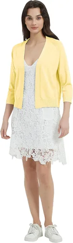 Vista 3 de Women's 34 Sleeve Open Front Cropped Cardigan Solid Shrugs Lightweight Knit Sweater