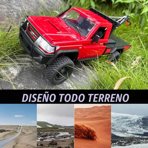 Vista 4 de HLSFWDRIVE MN82T RC Crawler 1/12 RC Truck con gancho de grúa todo terreno