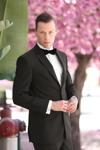 Vista 7 de Ferrecci 2 Piece Suits for Men Slim Fit Solid Wedding Prom Tuxedo Suit with Two Buttons Notch Lapel Blazer and Pants