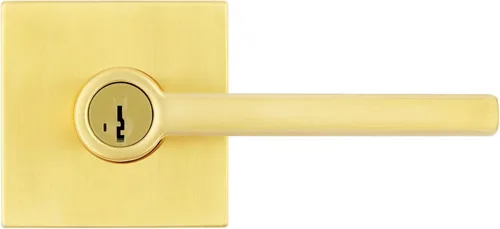 Vista 3 de Kwikset Halifax - Manija de puerta de entrada con cerradura y llave, palanca reversible con llave segura, exterior, para entrada delantera
