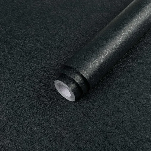 Vista 10 de Black Contact Paper Peel and Stick Wallpaper for Cabinets and Drawers Negro