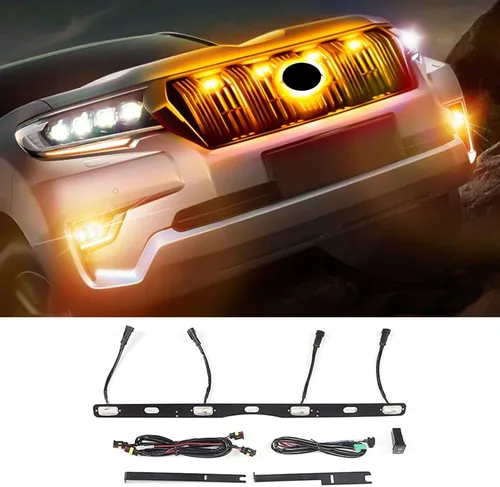 Vista 10 de Lámpara de luz LED de luz central de espacio de luz para Toyota Land Cruiser Prado 150 LC150 2023-2014 2015 2016 2017 Modificación Accesorios