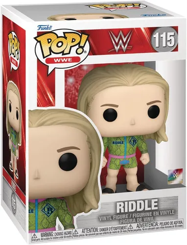 Vista 3 de POP WWE: Matt Riddle Funko Figura de vinilo (empaquetado con funda protectora de caja compatible), multicolor, 3.75 pulgadas