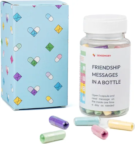 Vista 2 de 50 Mensajes de Amistad en Cápsulas en una Botella para Mujeres, Mejores Amigas, Regalos para Hermanas, Mejor Amiga, Regalos de Simpatía, Regalos