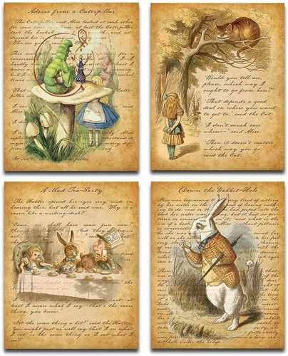 Vista 11 de Alicia en el país de las maravillas - Póster de pared sin marco de 11 x 14 pulgadas - Regalos y decoraciones perfectos de Alicia en el país