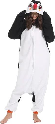 Vista 26 de SimZoo Pijama de animal para adultos, disfraz de una sola pieza para Bate