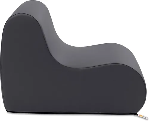 Vista 10 de Jaxx Midtown Silla pequeña de espuma suave para aula, funda de vinilo premium, color negro