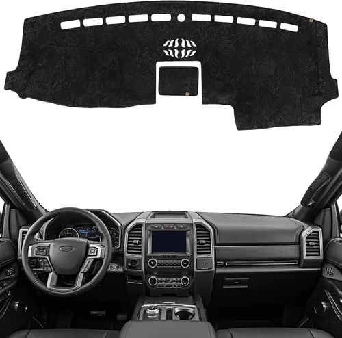 Vista 22 de Cubierta de Salpicadero Alfombrilla de Tablero Compatible con Ford F-150 2014-2009 (Sin Modelos HUD), Alfombrilla Antirreflejos para Salpicadero