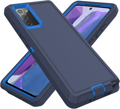 Vista 12 de Funda para Samsung Galaxy Note 20 (no para Note 20 Ultra), resistente funda protectora a prueba de polvo, a prueba de golpes, protección contra Negro